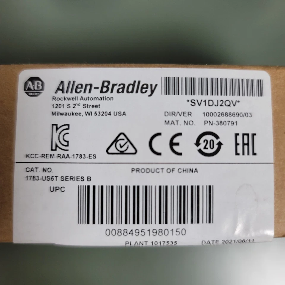 NUEVO Conmutador Ethernet Allen Bradley 1783-US5T Serie B Puerto 5T Sellado de Fábrica Foto 4 de 4