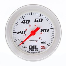 Equus E8244 Oil Pressure Gauge 2 In. 0-100 Psi 270 Degree Sweep Mechanical Equus E8244 Oil Pressure Gauge 2 In. 0-100 Psi 270 Degree Sweep Mechanical
