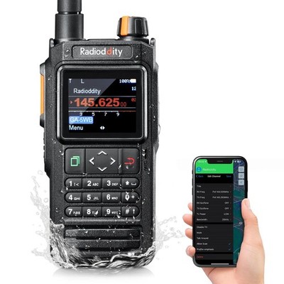 Radioddity GA-5WB: 5W Tri-Band, GPS/APRS, Bluetooth, Air Band, IP67, USB-C Charg