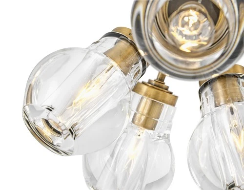 Fredrick Ramond FR46951 Elise 7 Light 16"W Semi-Flush Globe - Black - Picture 2 of 5