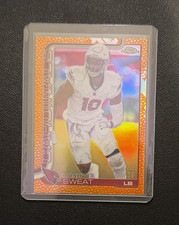 2025 Topps Chrome Josh Sweat Orange Refractor 15/25 Cardinals #10
