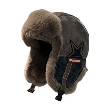 Winter Trapper Hat Thermal Windproof Plush-Lined Ear Protection for Men Women