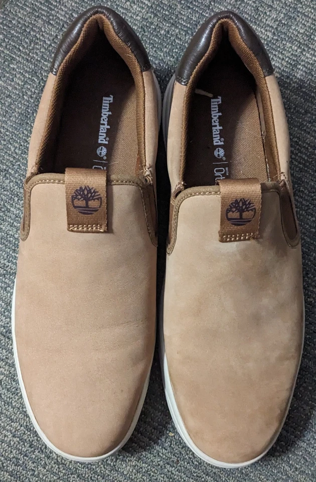 Timberland Seneca Bay без шнуровки кроссовок мужской 10,5 ортолит обуви коричневый - Изображение 2 из 4