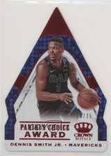 2018 Panini Crown Royale Panini's Choice Award Red 19/75 Dennis Smith Jr #14 0c6