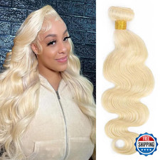 613 Human Hair Bundles Blonde Body Wave 12A Grade Unprocessed Brazilian Virgin 6