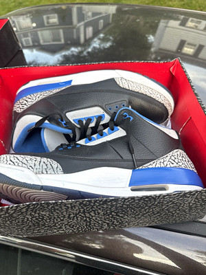 Jordan Air Jordan 3 Retro Sport Blue 2014 Men s Size 13 136064-007