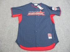 National League Jersey Mens 52 Blue MLB Baseball All Star Game Majestic 2014