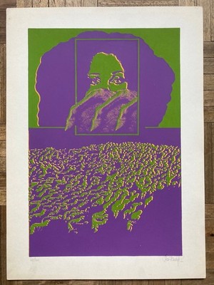 Silkscreen print by Oscar Ferrando, 1983 - Club de Grabado de Montevideo. Signed