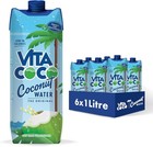 Vita Coco Pure Coconut Water 1L X 6, Naturally Hydrating, Packed With Gluten Of