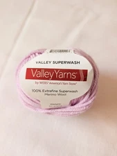 1 Ball Valley Yarns Valley Superwash 100% Extrafine SW Merino Wool - 24 Orchid