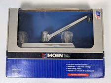 Moen 87401 Touch Control Two-Handle Kitchen Faucet w/Out Hose Spray New Open Box
