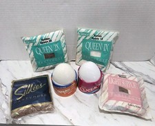 VINTAGE PANTYHOSE LOT LEGG'S SILKIES GRACE WOMEN'S CONTROL TOP 6 PAIR