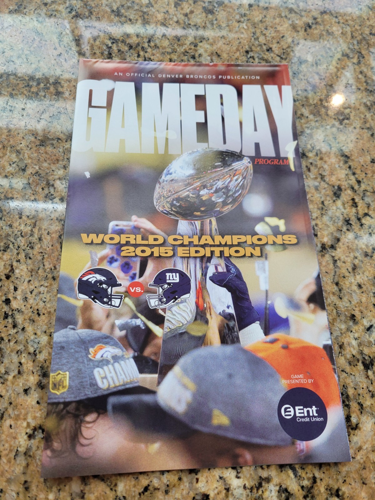 DENVER BRONCOS 2025 GAMEDAY POSTER PROGRAM NEW YORK GIANTS OCT 19TH FREE SHIP!!
