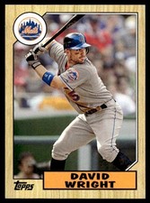 2012 Topps #TM-26 David Wright 1987 Topps Minis