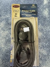 Belkin Pro Series IEEE 1284 Parallel Printer Cable 10ft DB25M to CN36M NOS