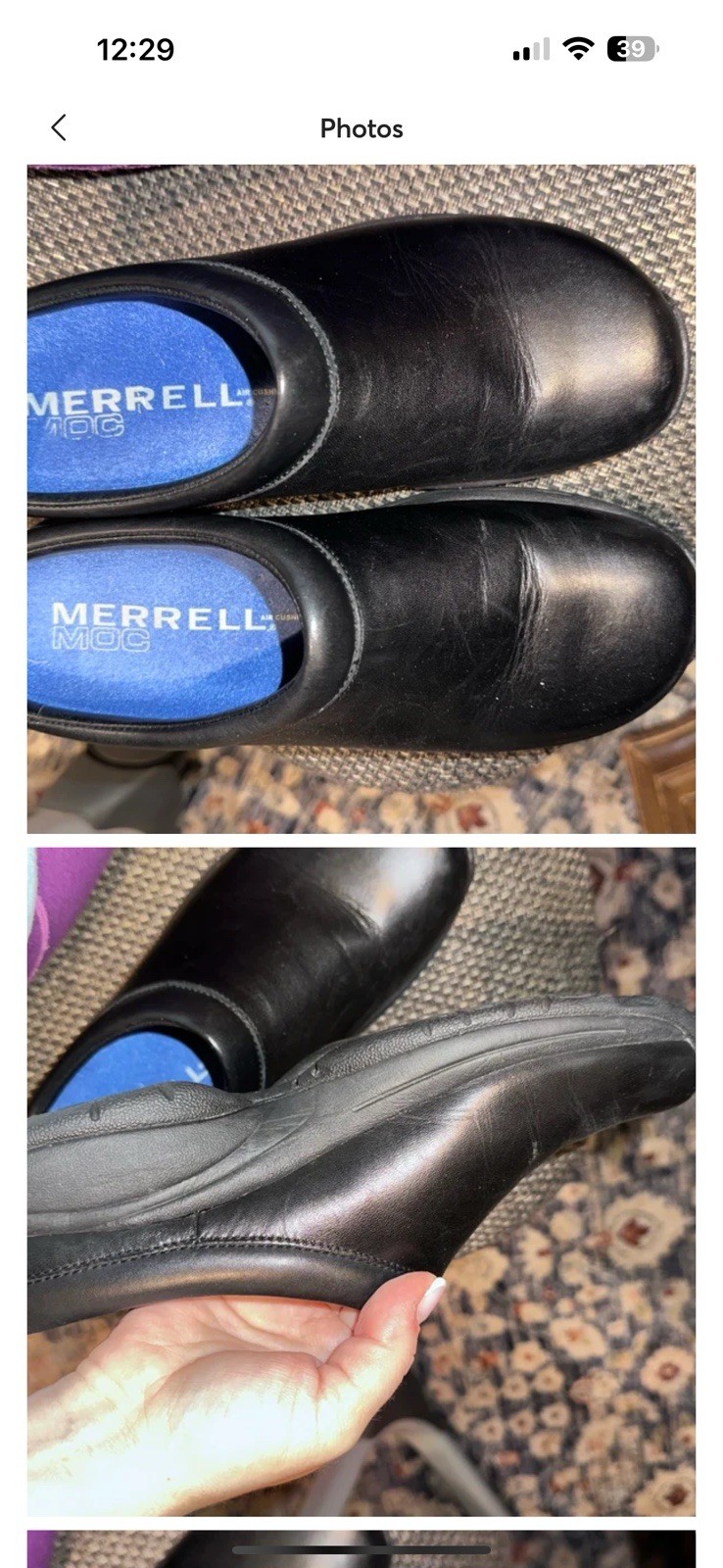 Scarpe Merrell donna 7 5 Primo patch slip on nere casual comode basse J59840