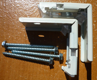 (2) Graber Bali Mounting Bracket for Verticell Cellular Vertical Blinds + Screws