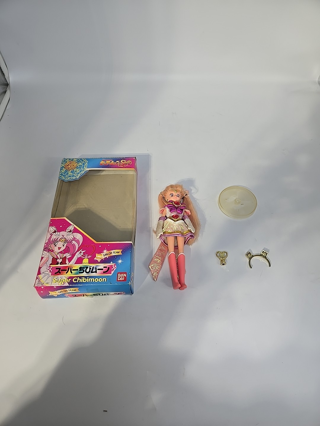 Muñeca Super Chibimoon Sailor Team Bandai 1997 Sailor Moon de colección Chibi Moon