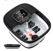 HOSPAN Collapsible Foot Spa with Heat, Bubble, Red Light, Temperature Control