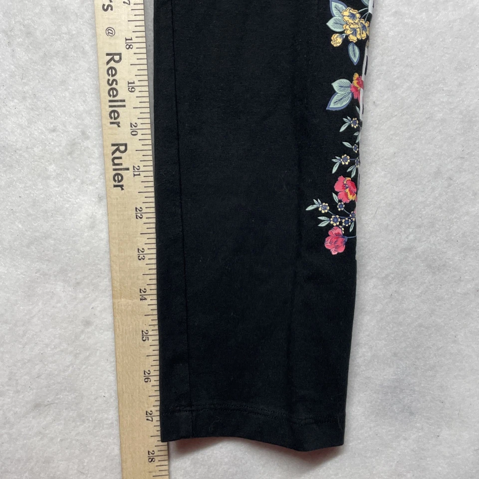 Nuevo Victorias Secret Rosa Floral Logo Negro Leggings Rosa Coral Flores L Nuevo con Etiquetas Foto 4 de 4