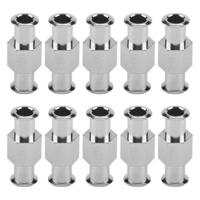 10 Stück Kupplung Luer Spritze Verbinder Metallverbindungen Luer Lock Adapter 6291