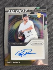 2021 Panini Prizm - Debut Signatures RC Cody Ponce #DS-CP Rookie Auto