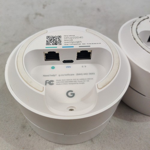 Google WiFi Mesh System Routers 2 Pack - (AC-1304) - With Power Cords ...