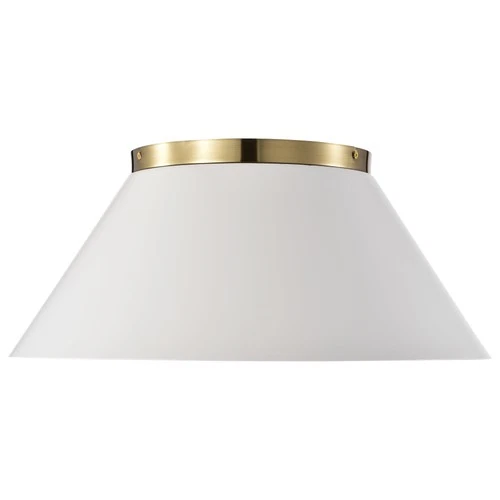 Nuvo Lighting 60/7420 Dover 3 Light 20"W Flush Mount Ceiling - White / Vintage - Picture 9 of 10