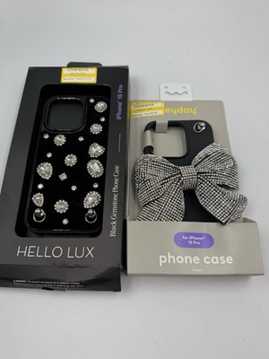 Lot Of 2 iPhone 15 ProCase Hello Lux & Heyday Bedazzle Galore! NEW IN BOX  (#12)