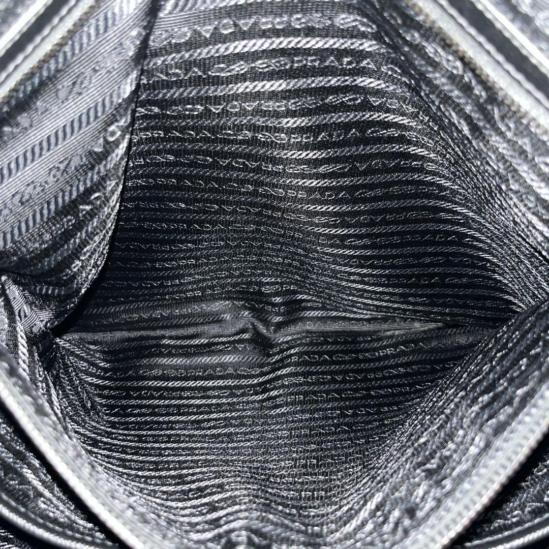 PRADA 2 Way Business Bag Nylon Leather Triangle Logo Shoulder Bag Auth thumbnail 12