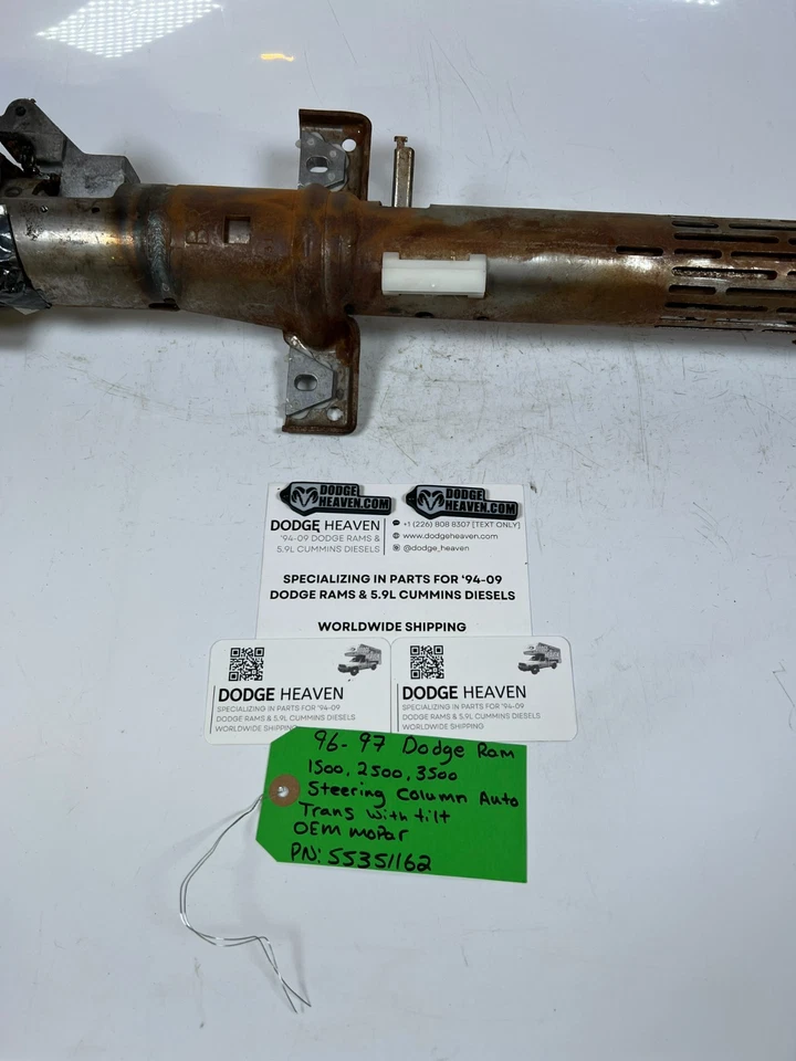 1996-1997 Dodge Ram 1500-3500 Steering Column Automatic Trans With Tilt 55351162 - Image 2 of 4