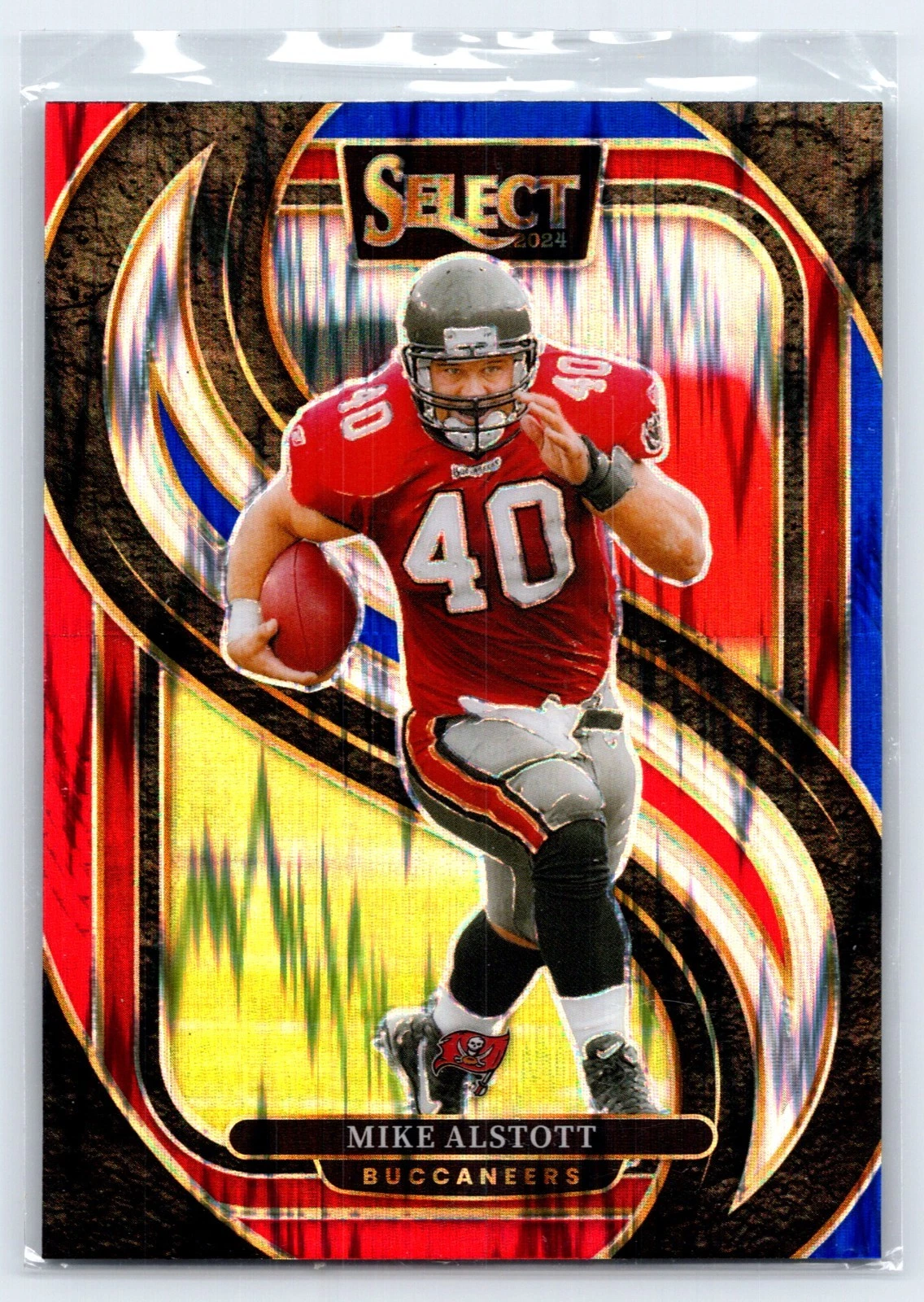 2024 Panini Select MIKE ALSTOTT Red White Blue Shock Prizm #183 Premier Bucs