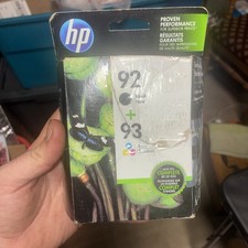 HP 92 Black 93 Tri-Color Ink Cartridges Expired 8/2020 New Sealed