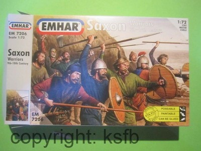 1:72 Emhar EM7206 Mittelalter Antike Sachsen Saxons Figuren Figures SELTEN