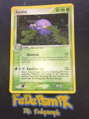 Pokemon Swalot 50/101 Ex Hidden Legends Holo Reverse Eng A1 V