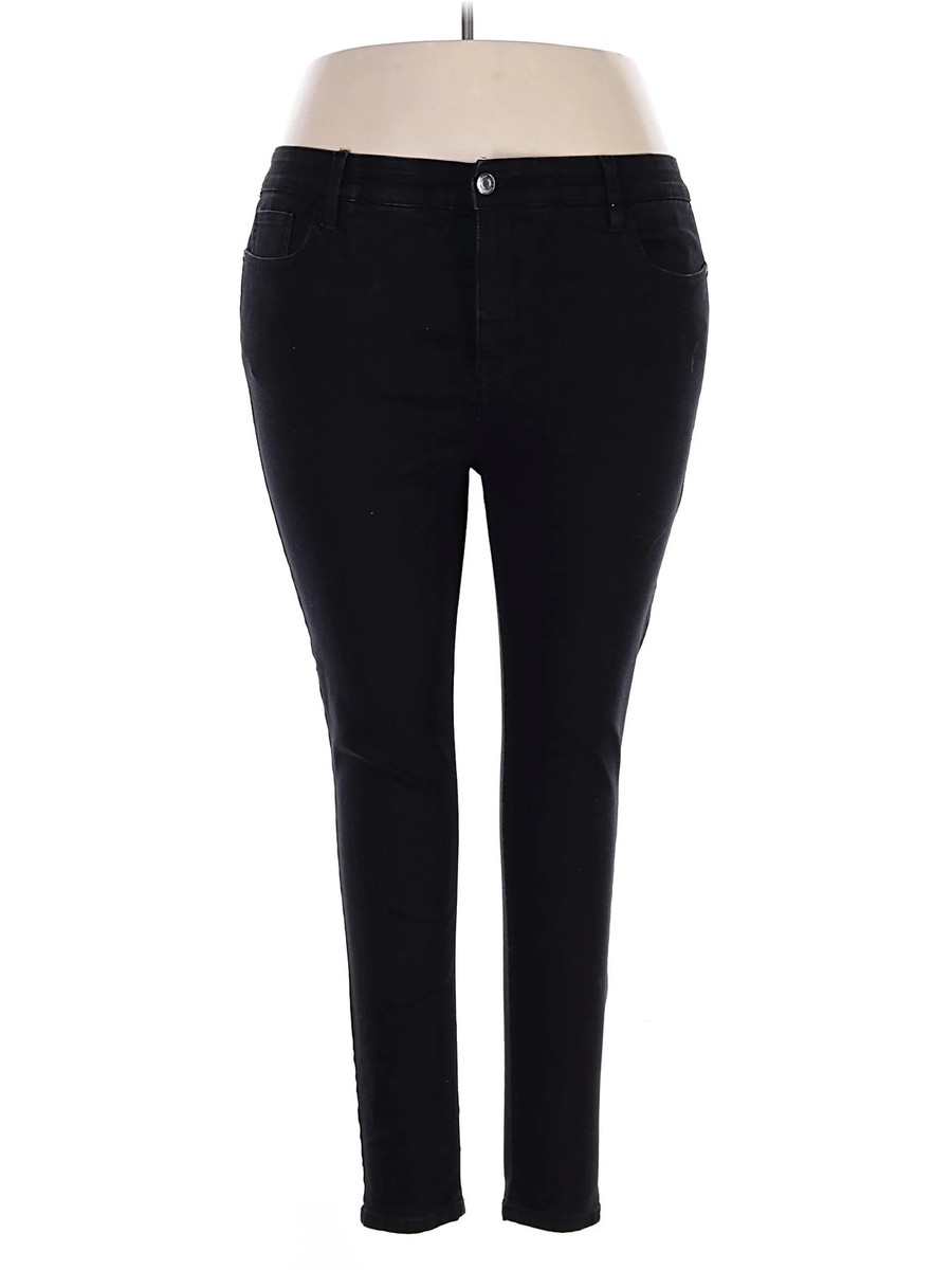 Angels Women Black Jeggings 18 Plus