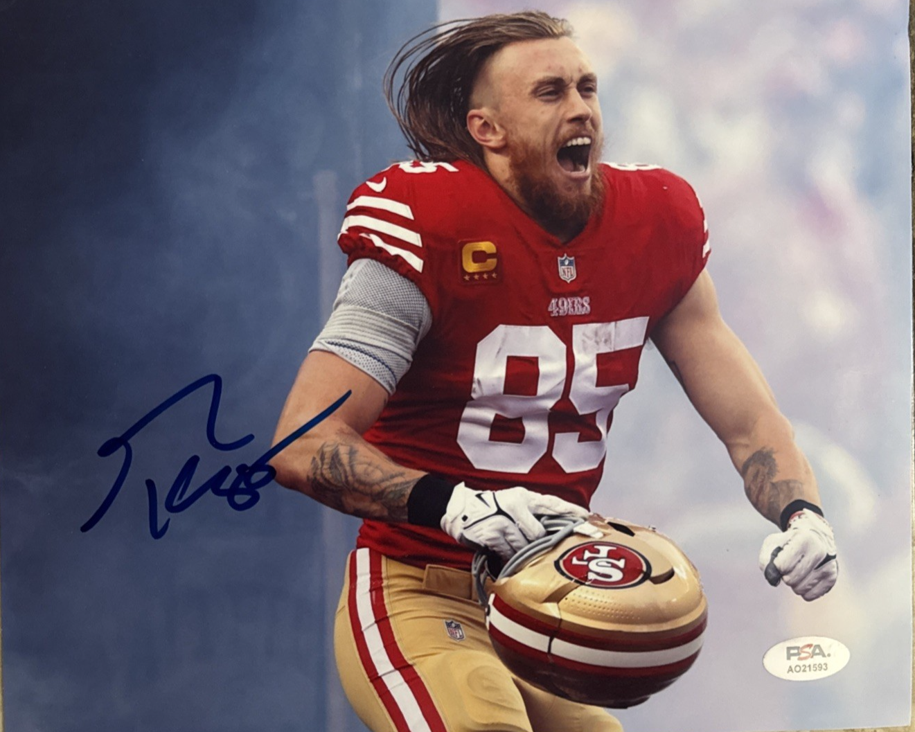 GEORGE KITTLE AUTOGRAPHED SIGNED 49ers 8 x 10 PHOTO PSA / DNA AUTHENTICATION 