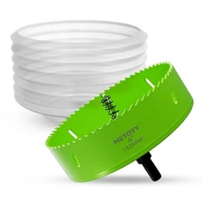 Bi-Metal 6 Inch Hole Saw for Recessed Lights, 6" Hole Cutter with Dust Bowl C...