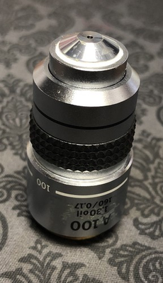 #ad #ad Olympus A 100 Microscope Objective 100x 1.30 Oil 160 0.17 $124.98