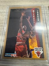 92-93 Fleer Michael Jordan Set of Cards-All 4 Jordan Cards