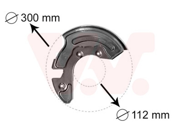 Spritzblech Bremsscheibe VAN Wezel 0323371 FüR Passat B5 VW 3B2 Skoda Audi A4 A6-image