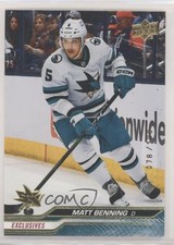 2023-24 Upper Deck Series 1 Exclusives 78/100 Matthew Benning Matt #148 0tq9