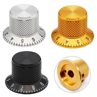 NOT SPECIFIED Lot de 2 bouchons bouton potentiomètre en aluminium pour réglage du volume 6MM