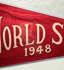 Vintage 1948 Cleveland Indians Baseball Team World Series MLB Pennant 28 x 11 — photo 5