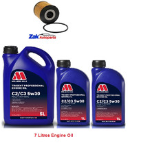 FOR BMW X5 E53 00-03) 2.9D 3.0D OIL FILTER & MOTOR ENGINE OIL SERVICE KIT