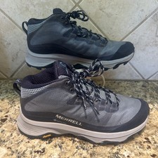 Merrell Moab Speed GTX Gore-Tex Mid Hiking Boots Shoes Blue J135418 Women's Sz 7