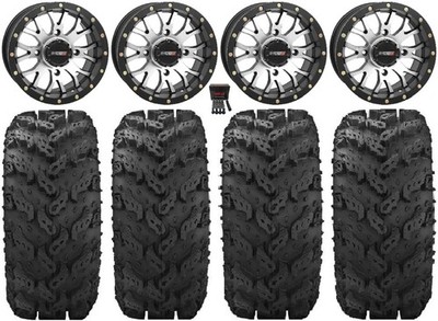 System 3 ST-3 Machined 14'' Wheels 28'' Reptile Tires Can-Am Maverick X3