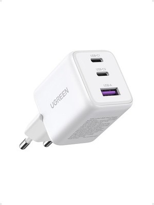 UGREEN USB C Ladegerät 30W 3-Port GaN II PD Schnellladegerät iPhone Galaxy Weiß