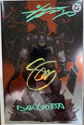 ABSOLUTE BATMAN #1  10TH PRINT FOIL 3X SIGNED INHYUK LEE, SNYDER, DRAGOTTA W/COA