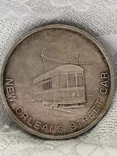 1991 Ace Hardware 1-Troy Oz .999 Fine Silver Coin "New Orleans Street Car"